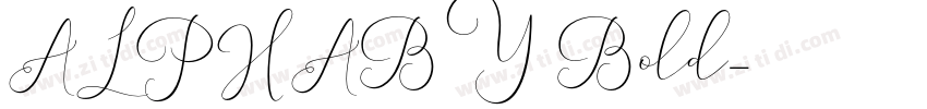 ALPHABY Bold字体转换